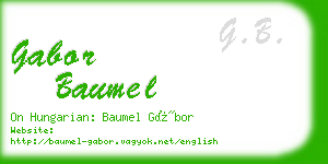 gabor baumel business card